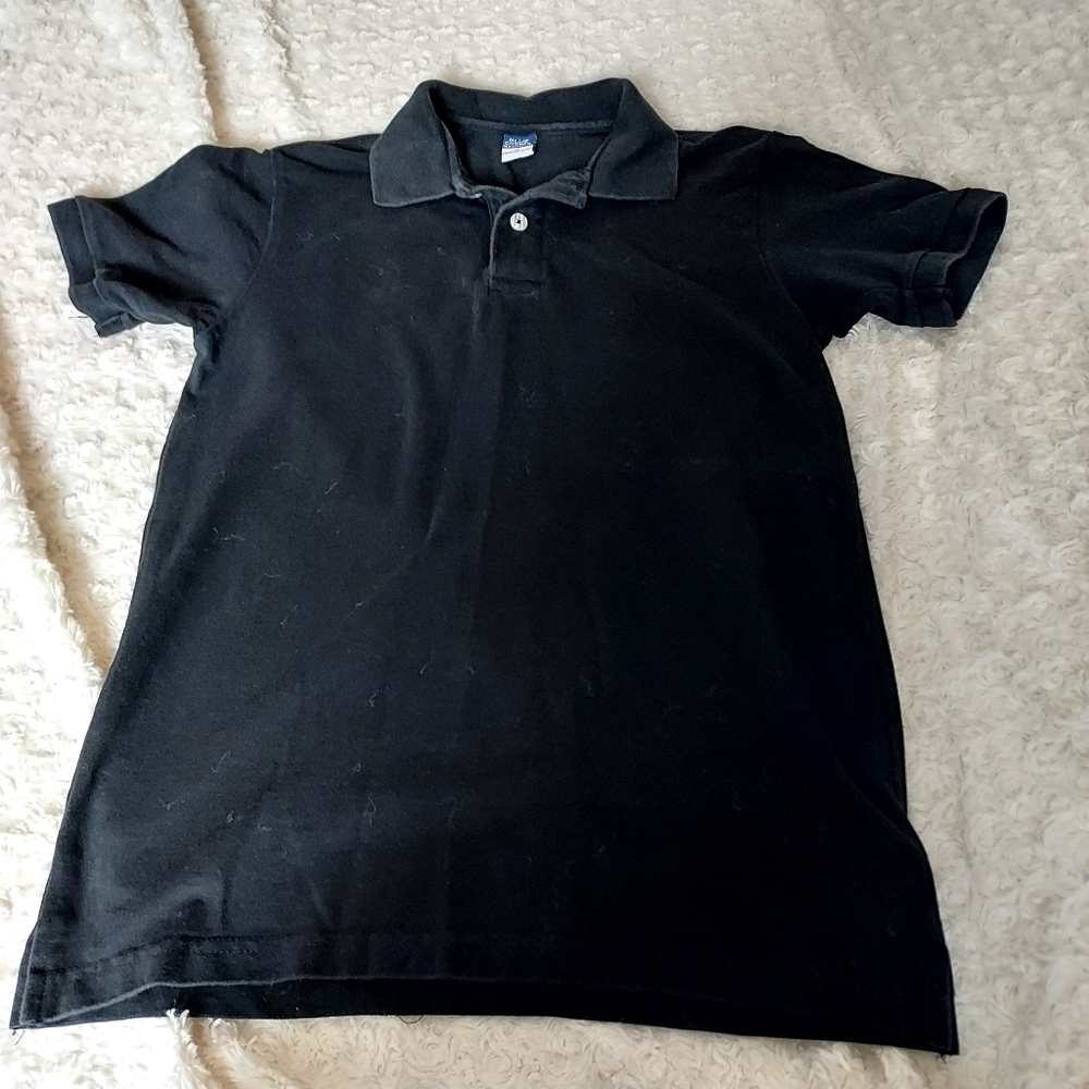 Blue Corner Black polo shirt Medium Minimalist Capsule Wardrobe Casual